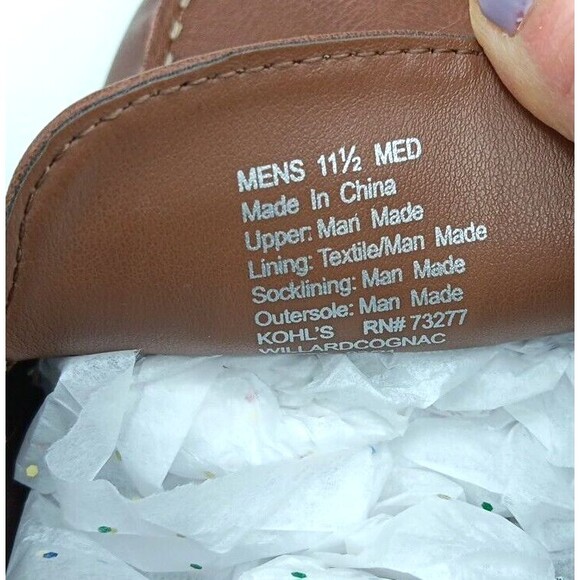 Sonoma Ortholite Eco Men’s Slip On Shoes Size 11.5 Wide Leather Topsides - Picture 11 of 11